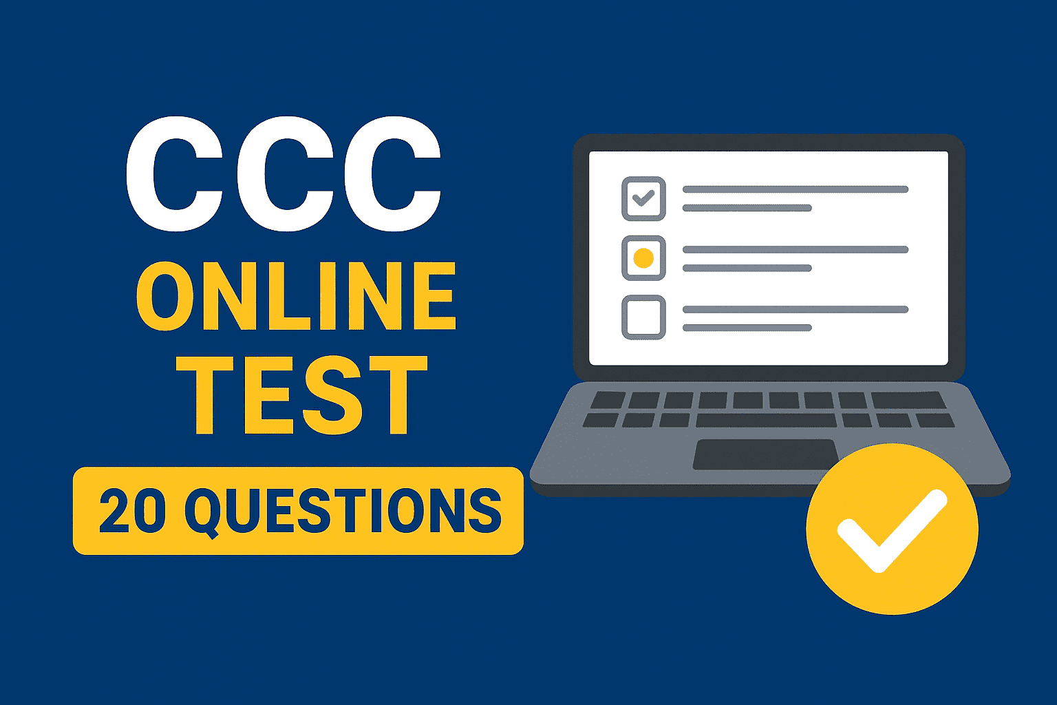 CCC 20 Questions Online Test