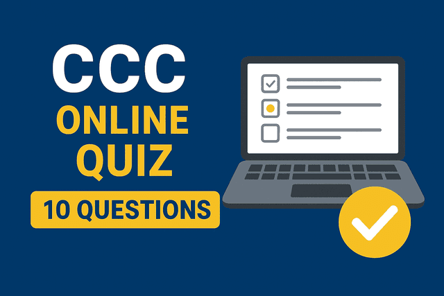 CCC Online Test 10 Questions – चैप्टरवाइज ऑनलाइन टेस्ट