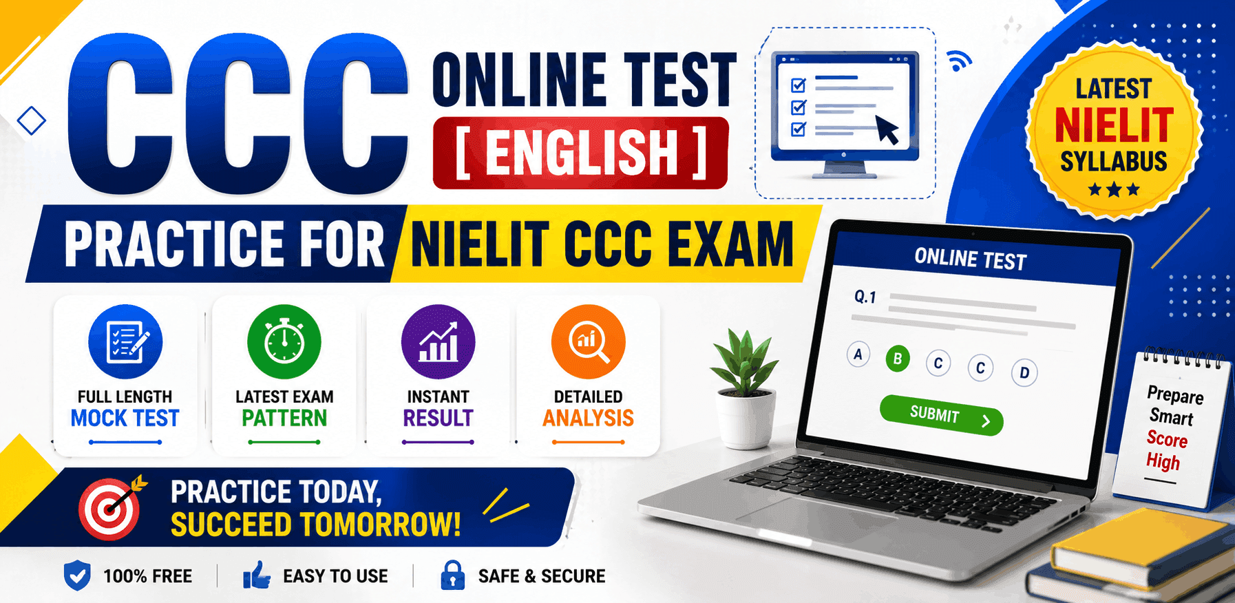 CCC Online Test [English] – Practice for NIELIT CCC Exam